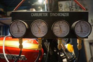 CB750FOUR キャブ調整とポイント調整