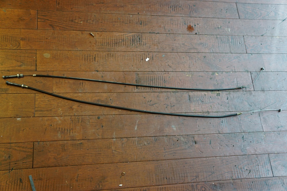 ロイヤルエンフィールド　ブレーキワイヤーケーブル交換