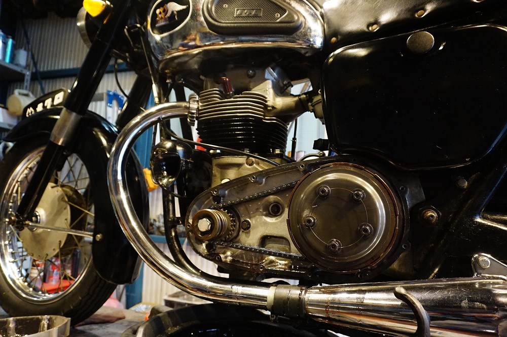 メグロK1　クラッチ調整