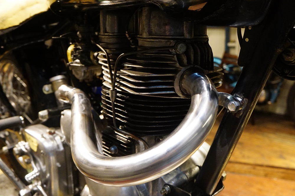 ロイヤルエンフィールド500　スクランブラー製作4 マフラー製作