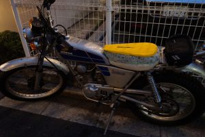 本日の作業　メグロ、スネークモータース、シート打ち合わせなど