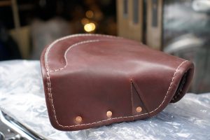 数量限定生産！　本革サドルシート茶色できました