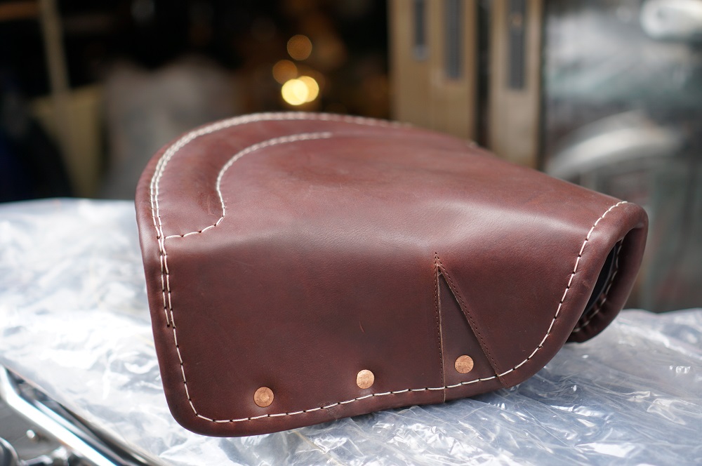 数量限定生産！ 本革サドルシート茶色できました | 後藤屋モーターワークス