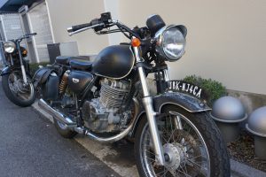 スズキST250　ハンドル交換