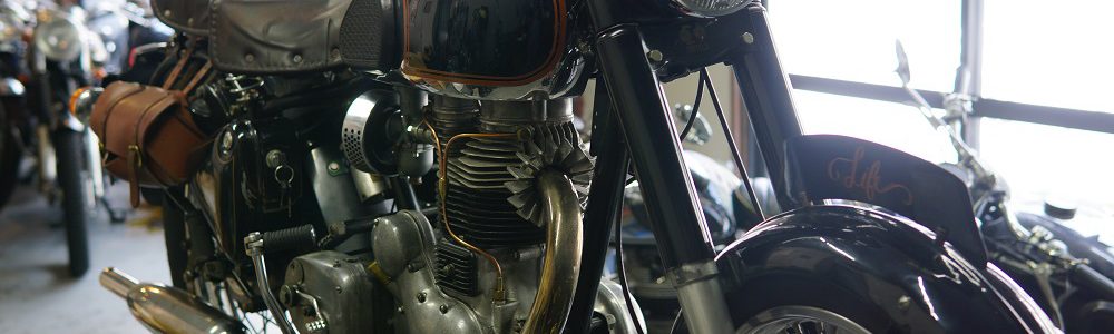 ロイヤルエンフィールドにガーターフォーク装着