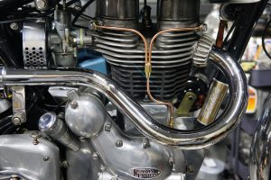 ロイヤルエンフィールド　カッパーオイルラインパイプ